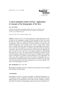 A micro-simulation model of firms: applications of concepts of the