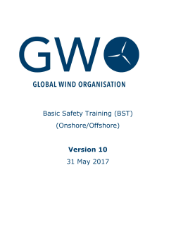 Basic Safety Training (BST) (Onshore/Offshore) Version 10 31 May