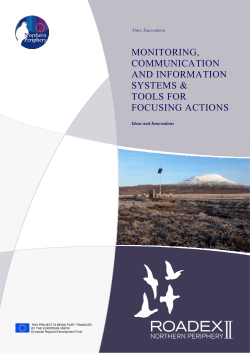 Monitoring, communication and information