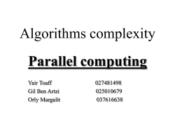 Parallel Computing