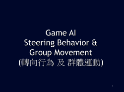 Game AI - Steering behaviour