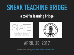 a tool for learning bridge