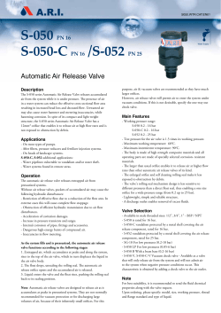 S-050 PN 16 S-050-C PN 16 /S-052 PN 25