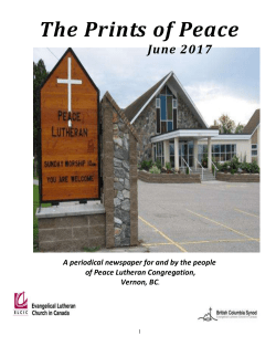 JUNE 2017 - Peace Lutheran
