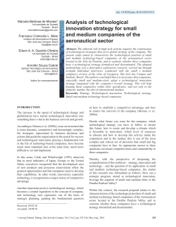 Analysis of technological innovation strategy for