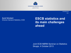 the growing use of statistics for European policy