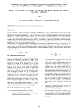 how to pan-sharpen images using the gram