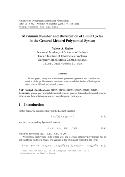 Maximum Number and Distribution of Limit Cycles in the General