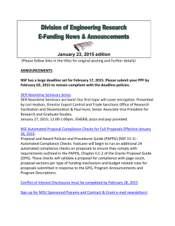 Deadline: February 17, 2015 - MSU College of Engineering