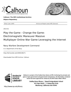 Play the Game - Change the Game