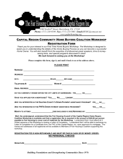 capital region community home buyers coalition