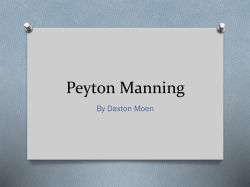 Peyton Manning - Rodthestuntman