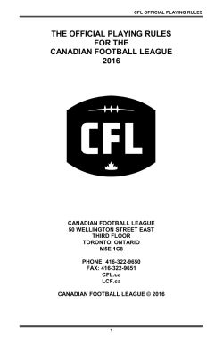 THE OFFICIAL PLAYING RULES