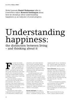 the distinction between living &ndash; and thinking about it