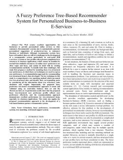 IEEE TFS  - OPUS at UTS - University of Technology Sydney