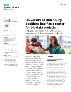 HPE ConvergedSystem for SAP HANA | IT case study | University of