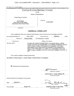 UNITED STATES DISTRICT COURT