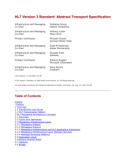 2.3.4 Messaging Infrastructure Layer Abstract Services