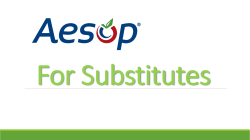 For Substitutes - Sun West School Division