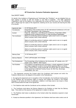 Submit a licence to publish form