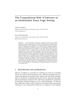 The Compositional Rule of Inference in an Intuitionistic Fuzzy Logic