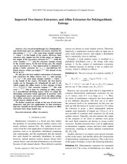 Improved Two-Source Extractors, and Affine Extractors for