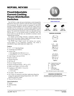 NCP380 - Fixed/Adjustable Current-Limiting