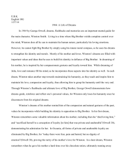 1984 Essay by E.B.K.