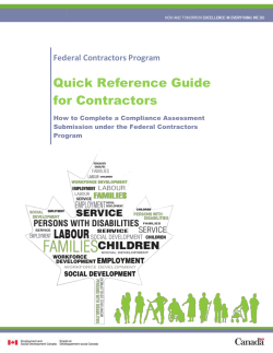FCP Quick Reference Guide for Contractors