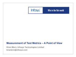Measurement of Test Metrics - STeP