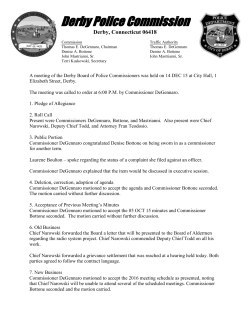 December 14, 2015 - Derby Police Department