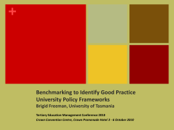 + Benchmarking to Identify Good Practice