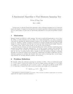 A Randomized Algorithm to Find Minimum Spanning Tree