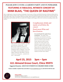MIMI BLAIS, &ldquo;THE QUEEN OF RAGTIME&rdquo;