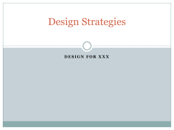 Design Strategies