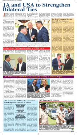 JA and USA to Strengthen Bilateral Ties
