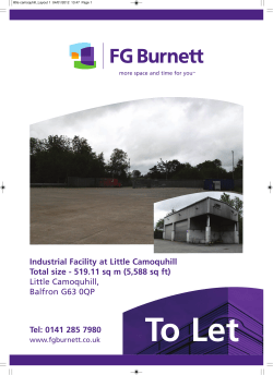 Industrial Facility at Little Camoquhill Total size