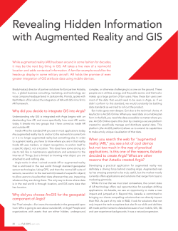 Revealing Hidden Information with Augmented Reality and GIS