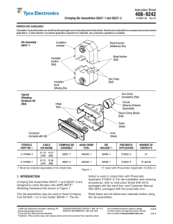Crimping Die Assemblies 58237-1 and 58237-2
