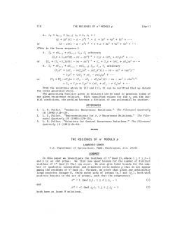 THE RESIDUES OF n* MODULO p