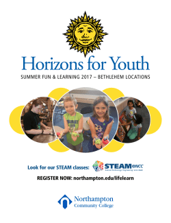Bethlehem Horizons for Youth Summer Catalog