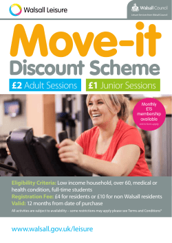 Discount Scheme - Walsall Healthcare NHS Trust