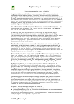 Putting common sense back into process improvement