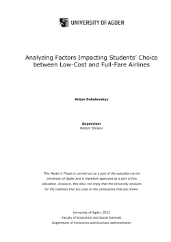Analyzing Factors Impacting Students` Choice between Low