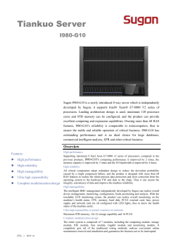 Tiankuo Server I980-G10 Tiankuo Server I980-G10 Sugon I980