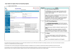 Apply for Declaring Agent User Guide