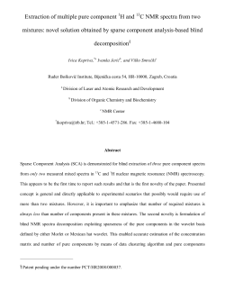 Extraction of multiple pure component H and C NMR spectra from