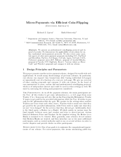 Micro-Payments via Efficient Coin-Flipping