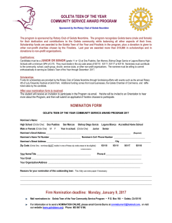 2017-nomination-form - 2017 Goleta Teen of the Year