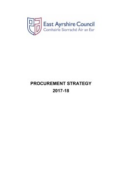 Corporate Procurement Strategy 2017 to 2018